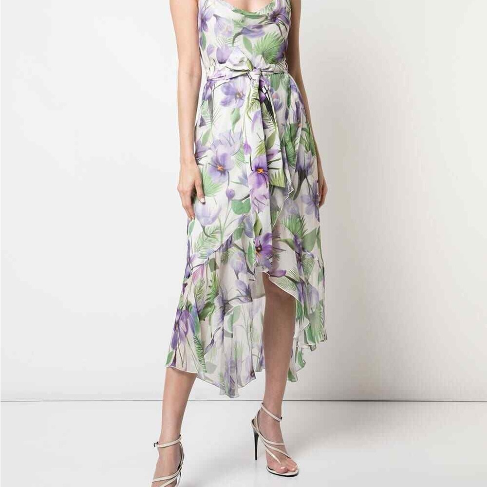 Alice + Olivia Floral Palm Dress Size 10 NWT